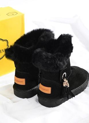 Стильные зимние детские угги для девочек