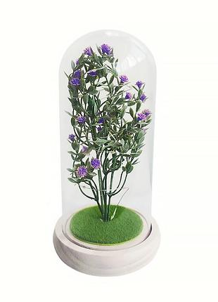 Гіпсофіла в колбі ky-262 з led підсвічуванням світлодіодний нічник purple dm-11