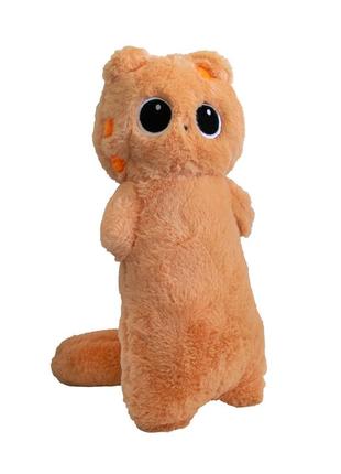 Детская мягкая игрушка рыжий кот "лупоглазик" 40см подушка обнимашка котенок - антистресс кот батон (st)