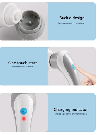 Щетка для мытья посуды с насадками аккумуляторная