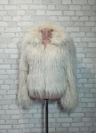 Короткая шубка из эко меха на замке  " look  "