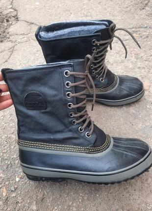 Зимние непромокаемые сапоги sorel premium waterproof чоботи снегоходы с буркой для...