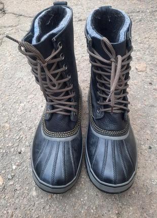 Зимние непромокаемые сапоги sorel premium waterproof чоботи снегоходы с буркой для...