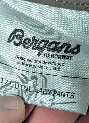 Bergans of norway utne pants женские штаны трекинговые туристические стрейчевые xs6 фото