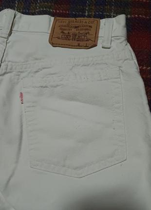 Рідкісні  джинси vintage 70s white tab red letters  білі талія 78 см levis 407  made in france4 фото