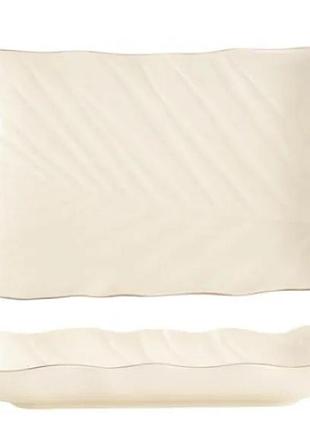 Новинка! блюдо limited edition leaf cream gold 24.5х17 см