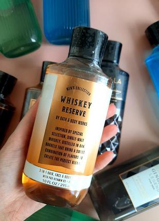 Парфюмированный гель для душа whiskey reserve 3 in 1 hair, face &amp; body