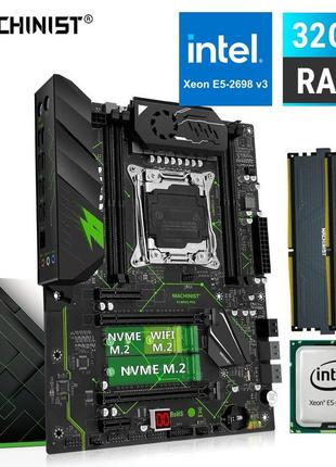 Комплект top v3 / machinist e5-mr9a pro lga 2011-3 / intel xeon e5-2698v3 2.3-3.6 ghz / 32gb ddr4