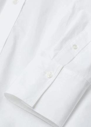 H&m белая рубашка оверсайз s4 фото