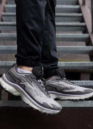 Чоловічі кросівки salomon xt-slate grey purple5 фото