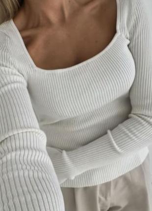 Реглан в рубчик h&m / женский лонгслив h&m