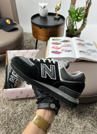 Чоловічі кросівки new balance 574 black grey * blckow