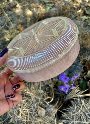 1960-е! 🌟звездочка 🪡🧵копничка округлая карболит хрустящий пластик шкатулка