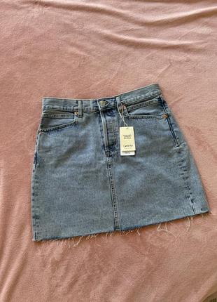 Джинсова спідниця mango нова