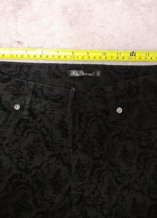 Брюки джинси p. 10-12, m, с набивным узором, типа кружевная, новые. kira plastinina,6 фото