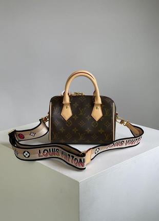 Сумка louis vuitton speedy nano brown/pink3 фото