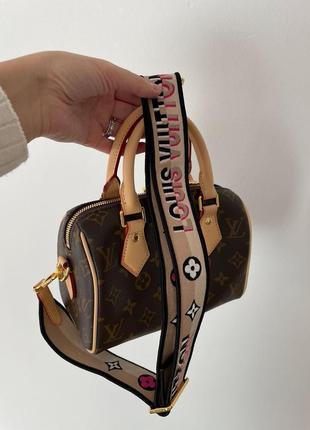 Сумка louis vuitton speedy nano brown/pink5 фото