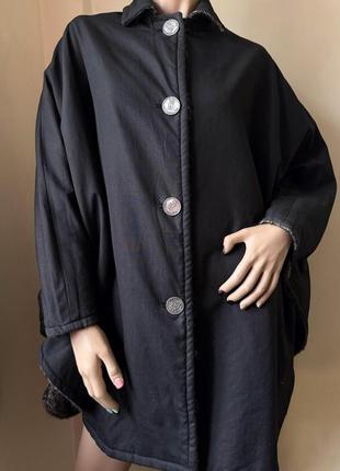 Вінтажний шерстяний кейп, пончо 3