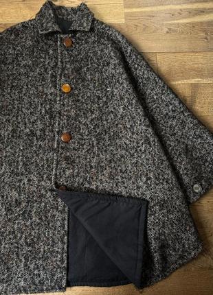 Вінтажний шерстяний кейп, пончо 5