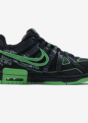 👟nike air rubber dunk off-white green strike5 фото