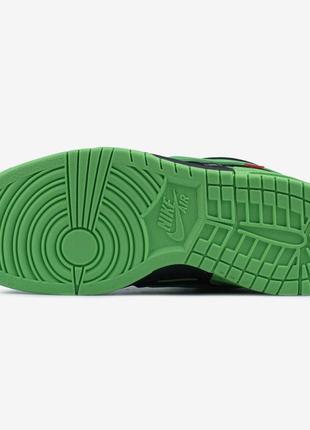 👟nike air rubber dunk off-white green strike9 фото
