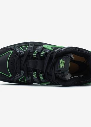 👟nike air rubber dunk off-white green strike8 фото
