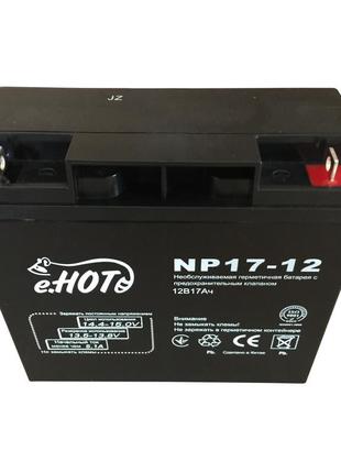 Аккумуляторная батарея 12v 17ah enot  (181 х 76 х 167) склад одесса 32776