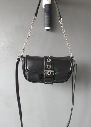 Сумка міні чорна