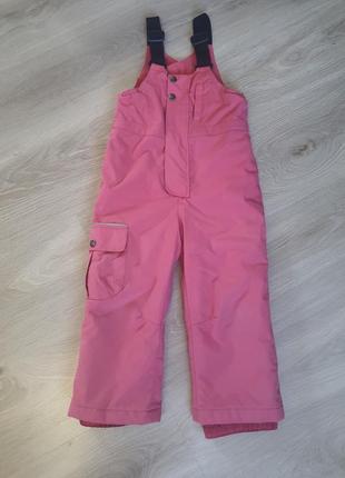 Напівкомбінезон теплий лижні штани теплі штани на зріст 98