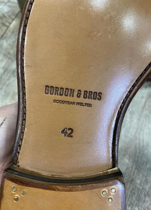 Класичні шкіряні чоловічі туфлі монкі gordon&bross lucquin 42 розмір4 фото