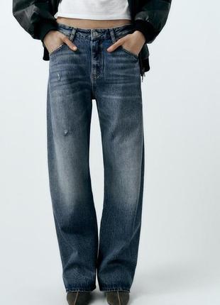 Джинсы слоучи zara 40, 44, 46