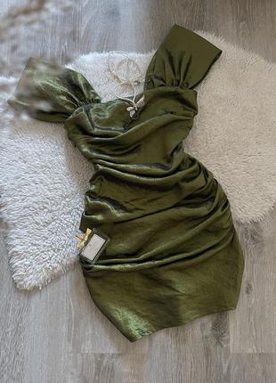 Asos платье праздничное вечернее короткое на шнуровке платье