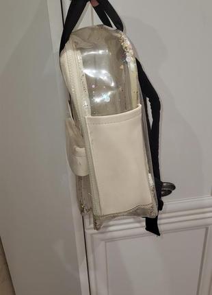 Рюкзак детский zara прозрачный с блестками