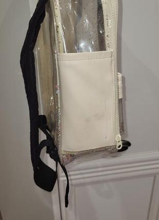 Рюкзак детский zara прозрачный с блестками