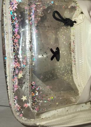 Рюкзак детский zara прозрачный с блестками