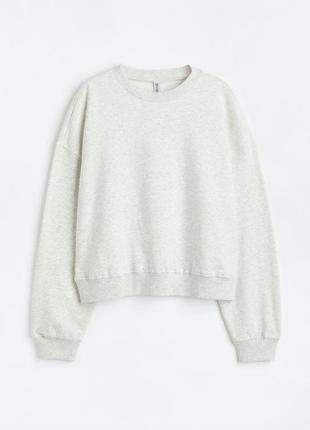 Новый укороченный свитшот, толстовка h&m на флисе