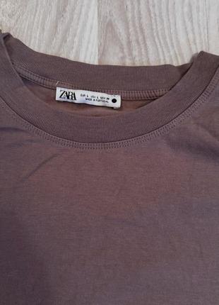 Футболка zara 2шт с подплечниками коричневый и черный 🖤🤎6 фото