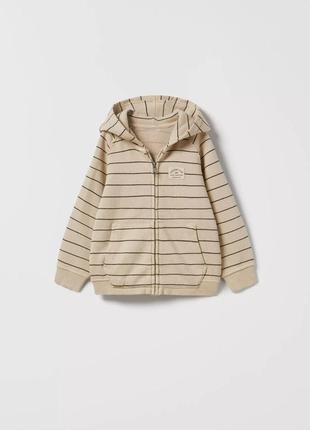 Соуп худи в полоску zara