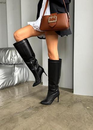 Супер стильні жіночі чоботи на шпильці в наявності та під відшив 💛💙🏆