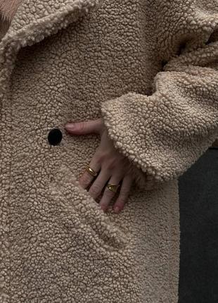 Эко шуба пальто тедди7 фото