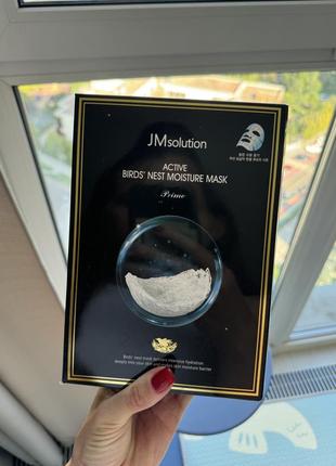 Тканинна маска з ластівчиним гніздом jmsolution active bird's nest moisture mask prime