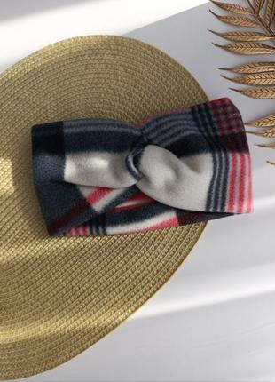 Флісова зимова пов'язка на голову тепла жіноча пов'язка