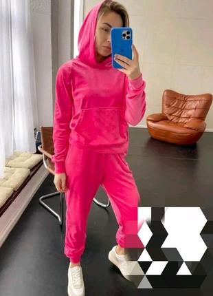 Велюровий костюм рожевий костюм плюшовий костюм