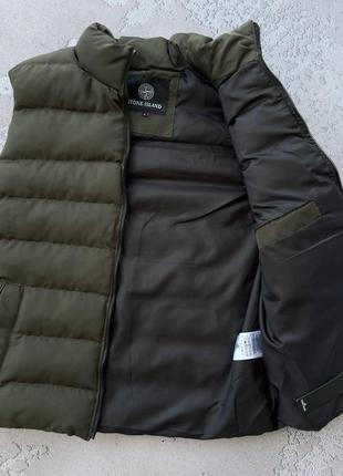 Жилетка stone island черная мужская9 фото