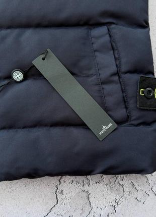 Жилетка stone island черная мужская6 фото