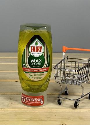 Суперконцентрированное средство 4x для мытья посуды fairy max power – 370 мл.