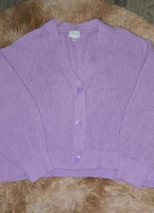 Вязаный кардиган в рубчик rib-knit divided h&m