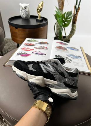 Женские кроссовки new balance 9060 black beige * blcow