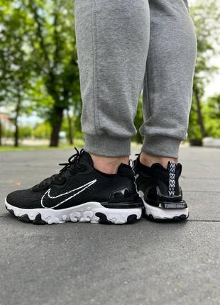 Кроссовки nike react vision black white4 фото