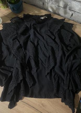 Блуза блузка рубашка сорочка рюши кружево h&m